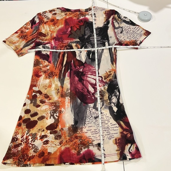 Karen Kane - Multicolor Floral Netting Top, Tshirt cut, xs - Picture 5 of 5